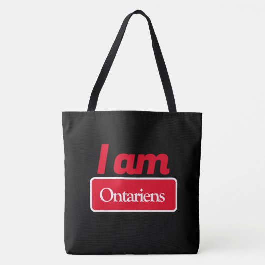 Tote Bag ik ben ontariens (Voorkant)