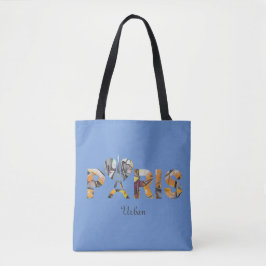 Tote Bag Ik hou van Parijs met stadsdecor 