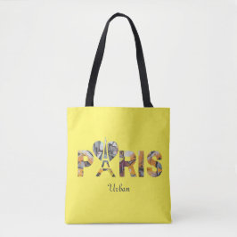 Tote Bag Ik hou van Parijs met stadsdecor 