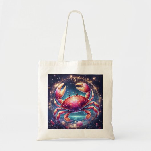 Tote bag imagen signo Cáncer (Voorkant)