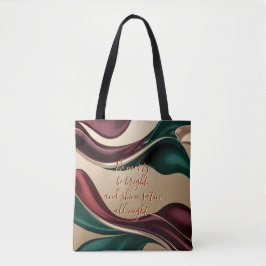 Tote bag in stylish abstract graphic