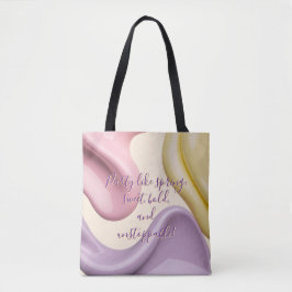 Tote bag in stylish abstract graphic