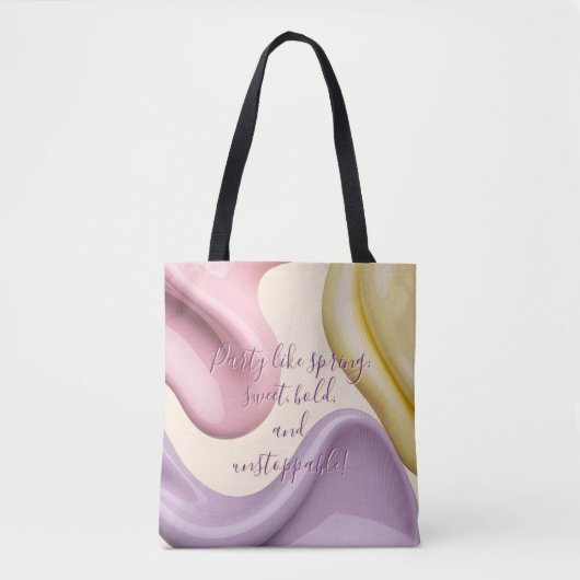 Tote bag in stylish abstract graphic (Voorkant)