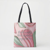 Tote bag in stylish abstract graphic (Voorkant)