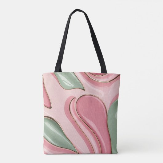 Tote bag in stylish abstract graphic (Achterkant)