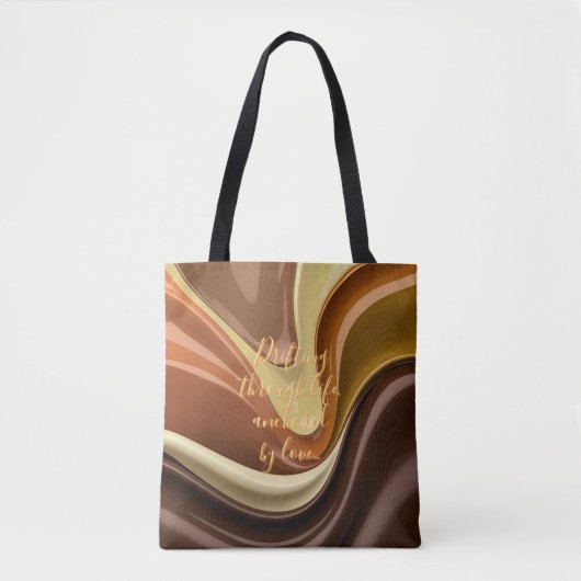 Tote bag in stylish abstract graphic (Voorkant)
