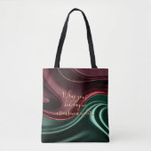 Tote bag in stylish abstract graphic (Voorkant)
