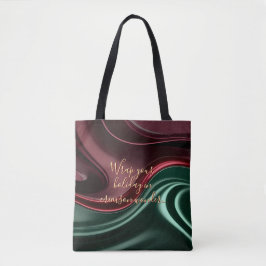 Tote bag in stylish abstract graphic