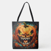 Tote Bag Invasion of the Furious Pumpkins (Voorkant)