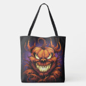 Tote Bag Invasion of the Furious Pumpkins (Achterkant)