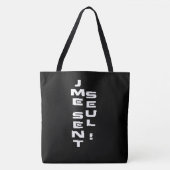 Tote Bag Jme voel alleen! (Voorkant)