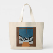 Tote Bag Jumbo Hivernal - Boule à Neige (Achterkant)