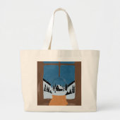 Tote Bag Jumbo Hivernal - Boule à Neige (Voorkant)
