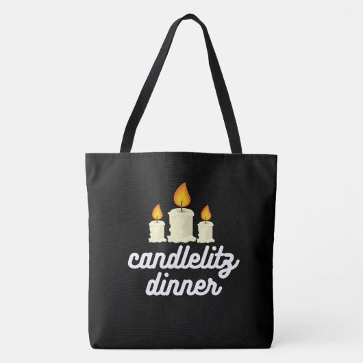 Tote Bag kaarslicht diner (Voorkant)