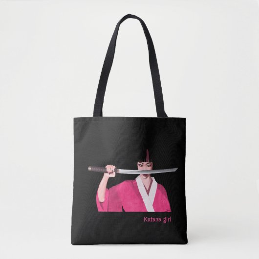 Tote bag Katana girl (Voorkant)