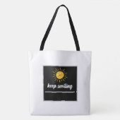 Tote Bag keep smiling (Voorkant)