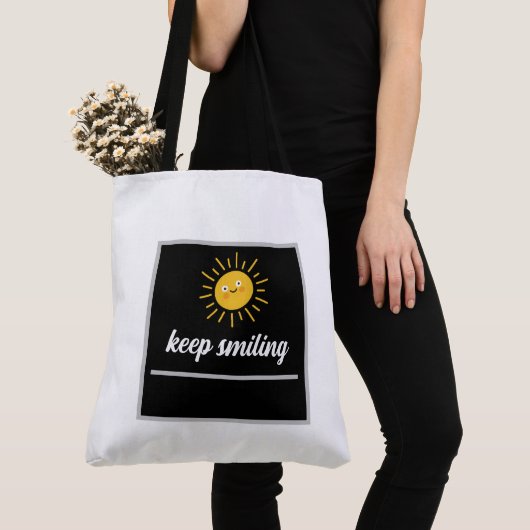 Tote Bag keep smiling (Dichtbij)