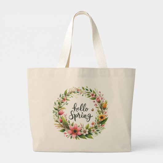 Tote Bag-Lentere Krans Tote Bag (Achterkant)