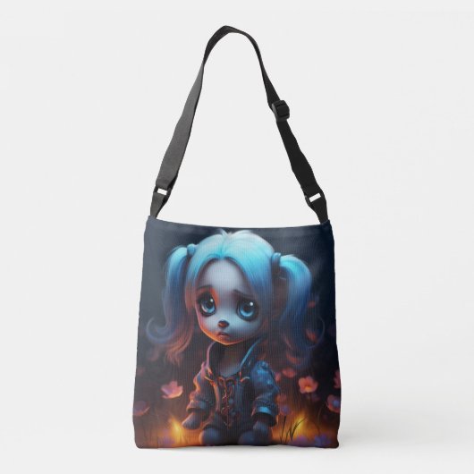 Tote Bag Little girl with beautiful hair (Achterkant)