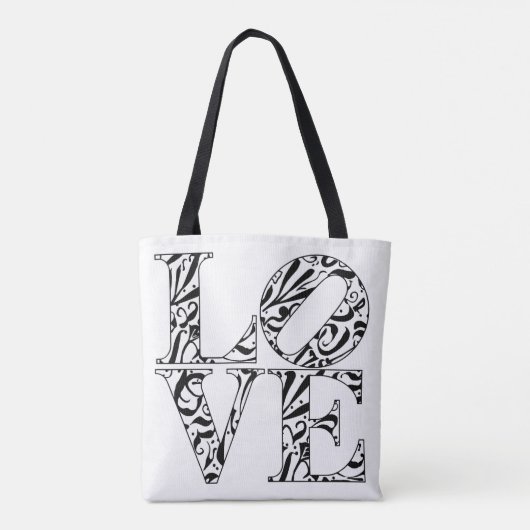 Tote bag-LOVE design Tote Bag (Achterkant)
