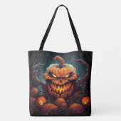 Tote Bag Mad Pumpkin (Achterkant)