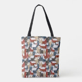 Tote Bag (Medium) - Christmas Pattern (Achterkant)