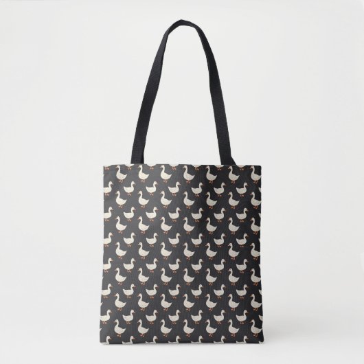 Tote Bag (Medium) - Farmhouse Style Ducks Pattern (Voorkant)