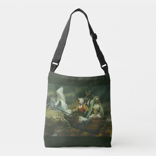 Tote Bag met drie heksen overal print (Voorkant)