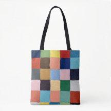 Tote Bag met funky vierkantjes design