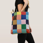 Tote Bag met funky vierkantjes design (Dichtbij)