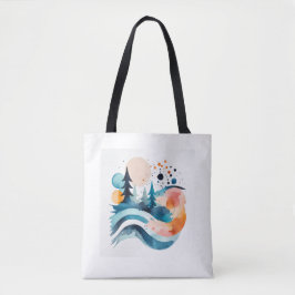 Tote Bag met Landschapsbeeld
