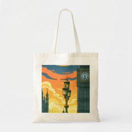 Tote bag met Londen Westminster zonsondergang