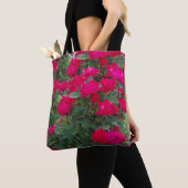 Tote bag met overal Rode Rozen (2) (Dichtbij)