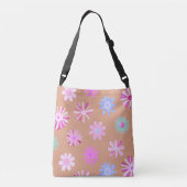 Tote Bag met Pastel Bloemmotief (Achterkant)