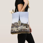 Tote Bag met Saumur rivieroever scène all over pri (Dichtbij)