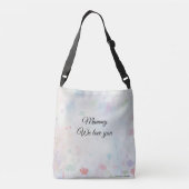 Tote bag met sentimentele tekst voor Moederdag. (Achterkant)