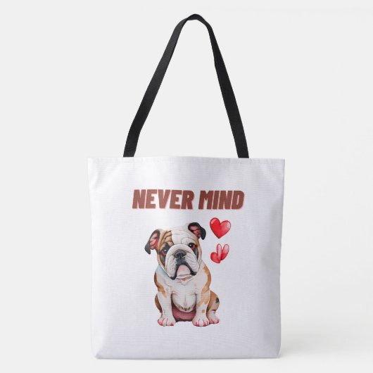 Tote Bag Never mind (Voorkant)