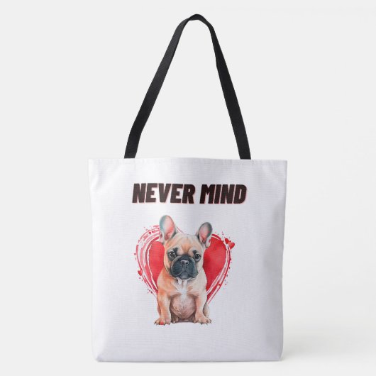 Tote Bag Never mind (Voorkant)