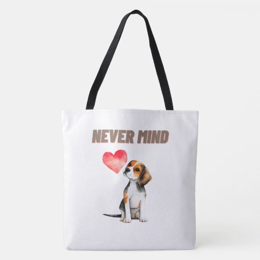 Tote Bag Never mind (Voorkant)