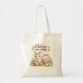 Tote Bag Pâques "Chasse aux œufs"