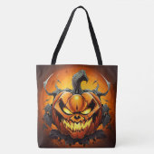 Tote Bag Psychotische Pompoen (Voorkant)