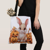 Tote Bag Pumpkin Halloween Séris 7 15 (Dichtbij)