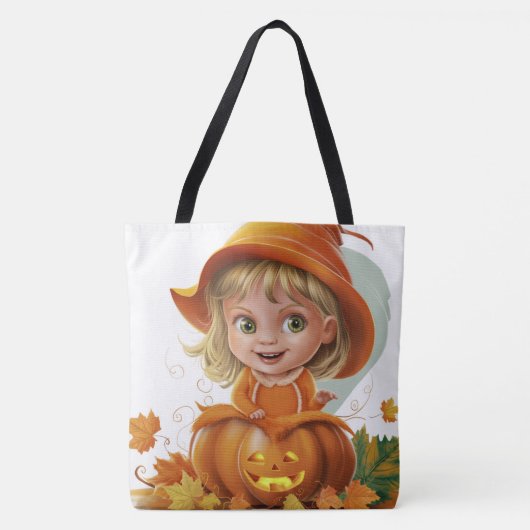 Tote Bag Pumpkin Halloween Séris 7 16 (Voorkant)