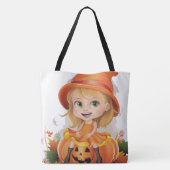 Tote Bag Pumpkin Halloween Séris 7 16 (Achterkant)