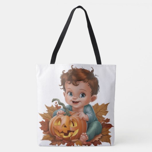 Tote Bag Pumpkin Halloween Séris 7 17 (Voorkant)