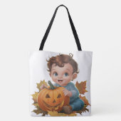 Tote Bag Pumpkin Halloween Séris 7 17 (Achterkant)