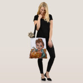 Tote Bag Pumpkin Halloween Séris 7 17 (Op model)