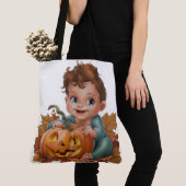 Tote Bag Pumpkin Halloween Séris 7 17 (Dichtbij)
