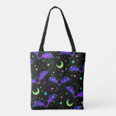 Tote Bag "Purple bats" (Achterkant)