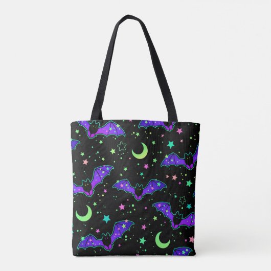 Tote Bag "Purple bats" (Achterkant)